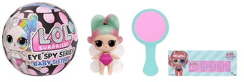 L.O.L. Surprise! Eye Spy Series Baby Sisters: Include 1 Bambola, Confezione Cieca, Cambio Colore, Sorprese da Svelare, Abiti e Accessori. Colleziona Tutte le 8 Bambole