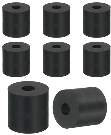 QUARKZMAN 8 Piezas de Espaciador de Goma 1 Pulgada de Diámetro Exterior | Gruesa, 5/16 Pulgadas de Diámetro Interior x 1 Pulgada de Grosor