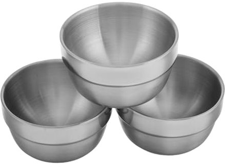 COLLBATH Stainless Steel Shot Glasses 3pcs Silver Unbreakable Cup