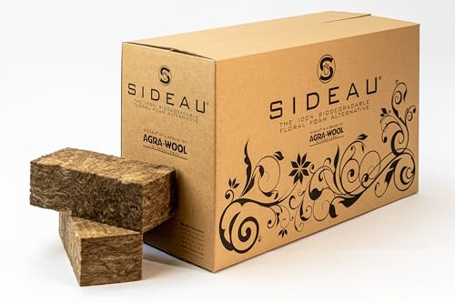Creativery Steckmasse Ziegel 23x10x7,5cm Naturprodukt 20 Stück - Kompostierbar & biologisch abbaubar - für trockene & nasse Anwendung - Blumen Steckschwamm für Frischblumen Trockenblumen Seidenblumen