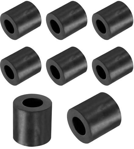 QUARKZMAN 8pcs Rondelles en Caoutchouc Anti-Vibration Épaises, Entretoise Plate Amortisseur pour Connexions Électriques Réparations Automobiles Appareils, 20mm OD x 10mm ID x 20mm Hauteur