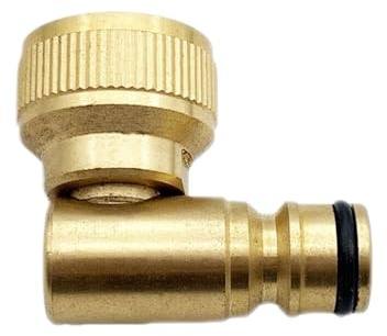 FJOADNVM Conector Manguera Conectores de riego, Carrete de Manguera, Codo Giratorio, Conector rápido for Enchufe de 3/4 pulg., Conector de Grifo roscado Hembra de 90 Grados for jardín.