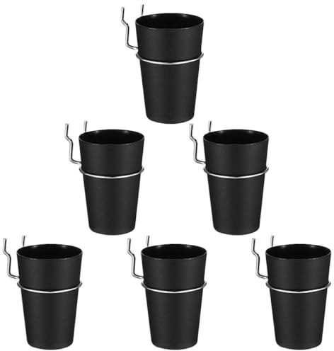 Garneck 6 ensembles Set de Porte-gobelets pour Panneau Perforé Pouce avec Crochets Organisateur Atelier Polyvalent pour Rangement Vis et Clous Bureau Garage Maison