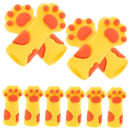 LOORGVEL 10 Pinzas De Manicura Con Forma De Pata De Gato Protectores De Uñas Tijeras Pinzas Protectores De Herramientas Fundas De Silicona Para Herramientas