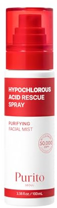 PURITO Hypochlorous Acid Facial Spray | Witch Hazel 5% + Forest Breeze | HOCl Facial Mist for Sensitive, Redness-Prone Skin | Refreshing Toner Mist | Korean Skincare, 100mL / 3.38 fl.oz