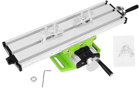 DIKACA High Precision Mini Drill Stand and Milling Machine Work Table Made of Sturdy Alloy Steel, Easy to Carry High-Power Performance, for Drilling and Milling Machines in Home