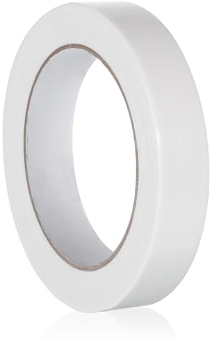 DOPENSPI White Gaffer Tape, 2cm x 20m Adhesive Cloth Repair Tape Heavy Duty Duct Tapes Self-Adhesive Gaffer Taps Non-Reflective for Stage Studio Photography Carpet Sealing DIY Craft Repair