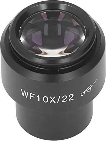 Zerodis Oculare Grandangolare da 30 Mm, Vetro Ottico in Alluminio per Uso di Laboratorio, Campo Visivo da 22 Mm, Ideale per Stereomicroscopi con Zoom Continuo