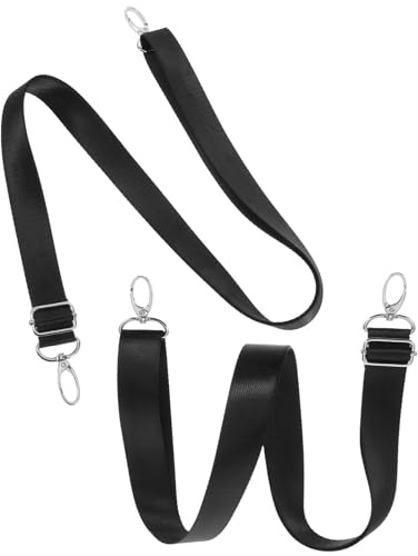 DIYEAH 2stücke Verstellbare Elastische Beingurte für Pferdedecken mit Doppelten Metall drehverschlüssen Langlebige Ersatz beinschnüre für Pferdedecken Geeignet für Verschiedene Schwarz