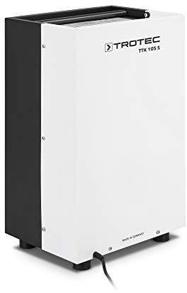 TROTEC TTK 105 S Déshumidificateur d'air, Déshumidificateur Electrique, Déshumidificateur Portable, Absorbeur d'humidité, Déshumidification max. 30 l/j, pour 90 m² max., Hygrostat intégré