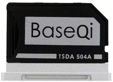BASEQI FBA_iSDA504ASV Aluminium-microSDD-Adapter funktioniert mit MacBook Pro 15 Zoll Retina (late 2013 ~ mid 2015)