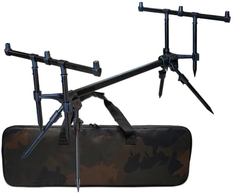 Angel-Berger Session Rod Pod mit Tasche Rutenständer Rodpod Karpfen Rutenhalter