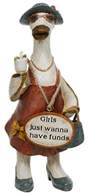 Davids Ducks Glam Girls Shabby Chic Duck Ornament (Girls Just Wanna)