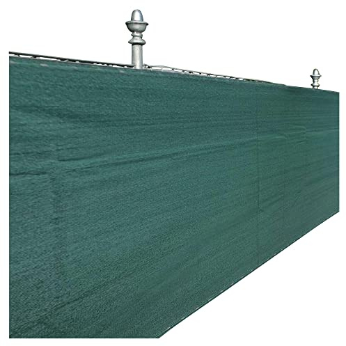 NOOR Zaunblende Sichtschutz - PP/PE-Gewebe 180g/m² - 1,8 x 50 m Grün | Tennisblende UV-beständig - winddurchlässig & nahezu blickdicht - inkl. Befestigungsschnur für Garten, Terrasse & Balkon