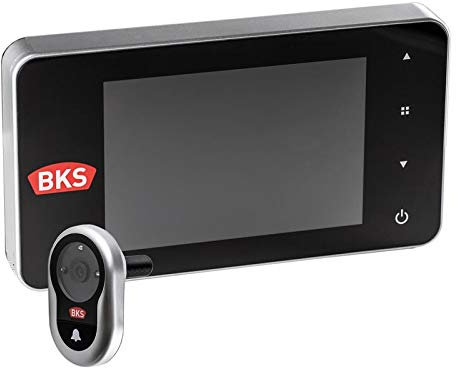 BKS Digitaler Türspion DS-40 mit 4,0 Zoll Farb TFT-Display mit Infrarot - Nachtsichtfunktion incl. Klingel mit 3 Lautstärken und Aufnahmefunktion