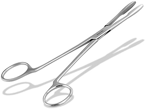 Zupfzange für Hundeohren Haarzange Hunde Haarzupfzange ohne Sperre 20 cm | Tierhaar-Entferner Edelstahl Rostfrei mit Innenzahnung in Profi-Qualität