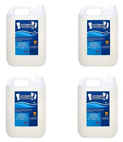 We Can Source It Ltd - Automatic Glasswash Machine Liquid Cleaner - Professional Streak Free Glass Washer Detergent for Bars, Restaurants, Hotels and Commercial Catering - 5 Litre Bottle (Pack of 4)