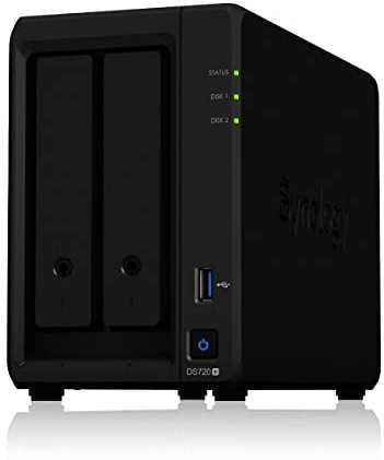 Synology DS720+ 20To NAS 2 Baies avec 2 x Disques Durs Seagate IronWolf de 10To