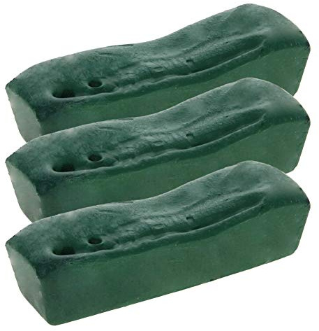 Utoolmart Polierpaste für Metall, 110 x 30 x 25 mm, Grün, 3 Stück
