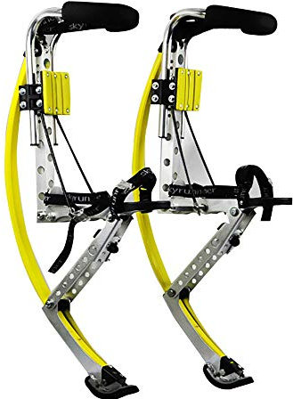 BrightFootBook Stelzen KäNguru Schuhe Bouncing Stelzen（50~110Kg）,Herren Frauen Fitness ÜBung,Springstelzen,Zum Fitness-Training FüR Erwachsene,Yellow-70-90kg