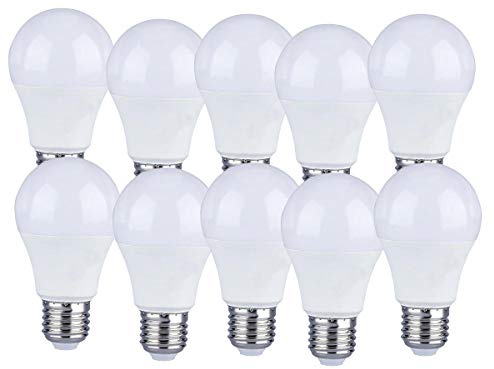 10 Pezzi Lampadine Led E27, 8,5W - Luce Naturale - Lampadina A60 8,5W 806 Lumen - Bianco Neutro 4000K