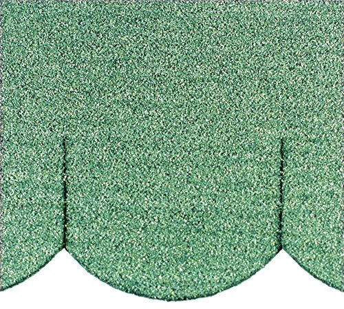 3 Sets Dachschindeln Biberschwanz (100mm) grün 0,90 m² Manufaktur Martinshof Minidachschindeln, Schindelstreifen, Dachdeckung hergestellt in der Werkstatt für behinderte Menschen