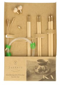Seeknit - Seeknit Shirotake (Size M) Interchangeable Circular Needle Set - 1 Piece, Beige