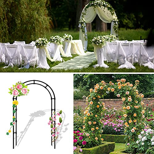 HXFAFA Arco para Rosales, Arco de jardín Duradero, Ayuda para Enredaderas arbusto de jardín, Arco De Plantas, para Rosales y Plantas La Planta Jardín Decoración De Fiestas
