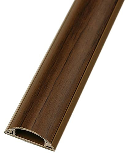 Kabelkanal Kabelschlauch Kabelmanagement Kabelschutz für Hartholzböden, Vintage, strapazierfähige, große, wasserdichte, selbstklebende PVC-Netzkabelabdeckung, halbrund, Schlafzimmer, Wohnzimmer