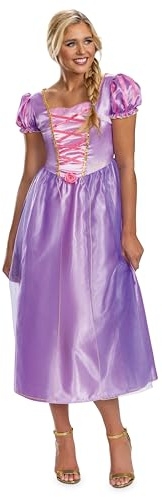 DISGUISE 158349B-EU Rapunzel Basic Plus Disney-prinsessklänning för vuxna, dam, flerfärgad, storlek M