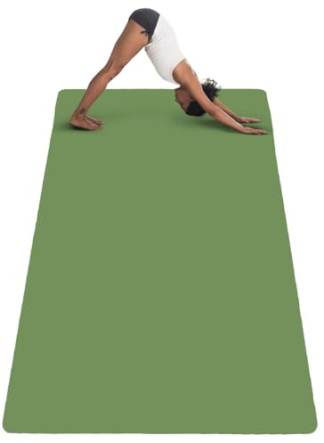 eyepower Tappetino fitness XXL, 200 x 116 mm, antiscivolo, 6 mm, per sport, fitness, sport, grande tappetino da ginnastica spesso, tappetino da allenamento XXL, tappetino per il fitness