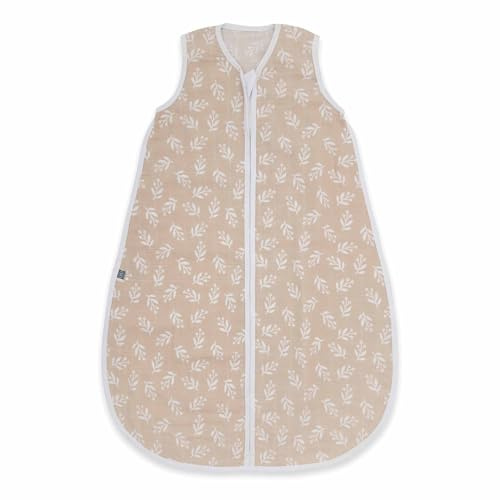 emma & noah Baby Schlafsack 0.5 TOG, Musselin Schlafsack für den Sommer, 100% Bio-Baumwolle, OEKO-TEX Zertifiziert, Atmungsaktiv und Leicht, Strampelsack für Neugeborene