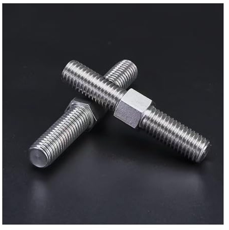 TULDYS WALENI M4 M5 M6 M8 Filetage Gauche et Droit Double extrémité Tige filetée boulons 304 Acier Inoxydable Barre de Filetage Positive/négative(M6x80mm (2PCS))