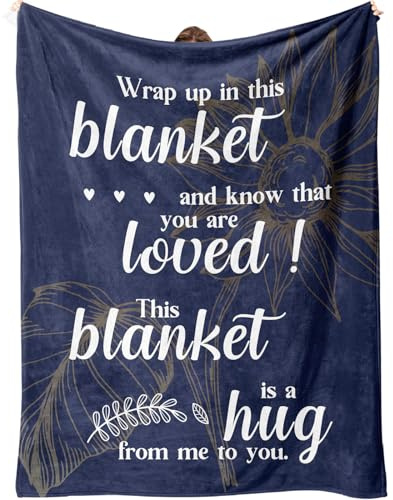 SECOGM Get Well Soon Gifts, Hug Blanket, Inspirational Gifts for Her Him, Cancer Care Gifts for Women or Men, Encouragement Healing/After Surgery/Thinking of You Gifts 60x50, A37LHY0037