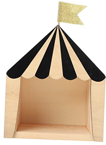 Alipis Circus Cabin House Aus Holz Kinderzimmer Dekoration Wandregal Im Hausdesign Kreatives Aufbewahrungsobjekt Für Spielzeug Und Deko Vielseitig Einsetzbar