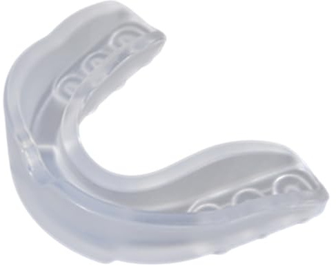 Kexpery Protège-dents double couleur pour enfants avec étui de rangement pour boxe, MMA, kickboxing, Muay Thai (transparent)