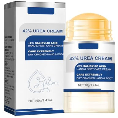 42% Urea Cream, Cracked Heel Balm, Urea Foot & Hand Cream for Dry Cracked, Callus and Dead Skin Remover, Foot Moisturizing Stick for Cracked Heel Treatment Knees Elbows Hands Repair, Feet Lotion