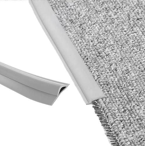 Übergangsstreifen für Teppich, Selbstklebende Randleiste für Teppiche, Teppichkanten-Zierstreifen, Bodenübergangsstreifen für Teppiche mit einer Dicke von weniger als 1 cm (10M)