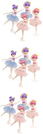 JOINPAYA 12stücke Ballettmädchen Tortendekoration Elegante Ballerina Figuren Für Kuchen Muffins Und Desserts Für Feiern Und Kreative Dekorationen Aus Langlebigem Gefertigt