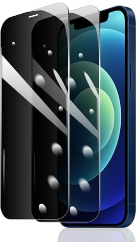 2 Stück Sichtschutz Schutzfolie für iPhone 12 Mini, Anti-Spy Panzer Schutz Glas, Anti-Spionage Panzerfolie, Display Sichtschutzfolie aus gehärtetem Glas, Privacy Schutzglas, Anti- Kratzer, 9H Härte
