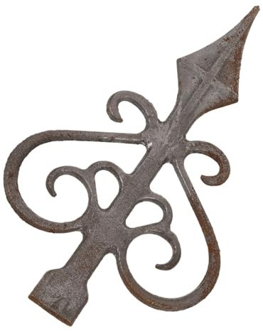 Uonlytech Cast Iron Fence Topper Finials Pointed Fence Post Decoration Yard and Lawn Decorative