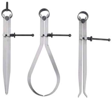 MUCKLILY 3-teiliges Federmessschieber-set 200 Mm Kohlenstoffstahl Feineinstellung Präzisionsmesswerkzeuge