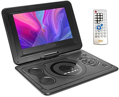 NGBFF Lettore Dvd Portatile,Lettore Dvd, Lettore Dvd for Auto Portatile da 13,9 Pollici VCD Lettore CD TV Adattatore Radio USB Supporto TV/FM/USB Gameing,per la casa, l'auto(US Plug)