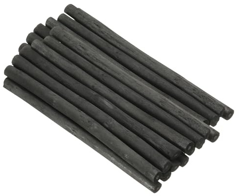 PATIKIL 7-8mm Willow Charcoal Sticks, 25 Pack Vine Sketch Drawing Charcoal Pencil Art Supplies for Sketching Shading Painting Artist Beginner Art Sketch, Black