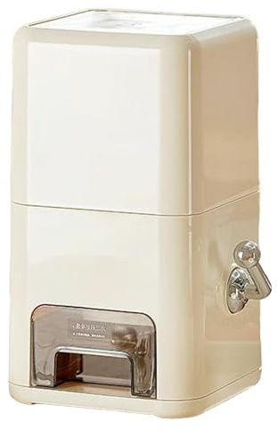Cubo De Arroz, Cubo De Almacenamiento De Alimentos, Dispensador De Arroz, Almacenamiento De Gran Capacidad, Tapa Sellada Segura Y Diseño Apilable, 6.14x6.14x10.83 Pulgadas, Para Cocinas, Despensas O E