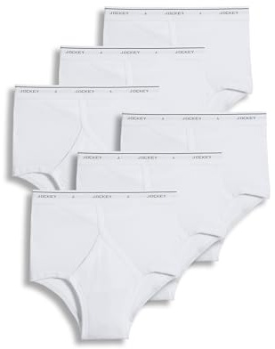 Jockey Men's Underwear Big Man Classic Brief - 6 Pack, white, 50