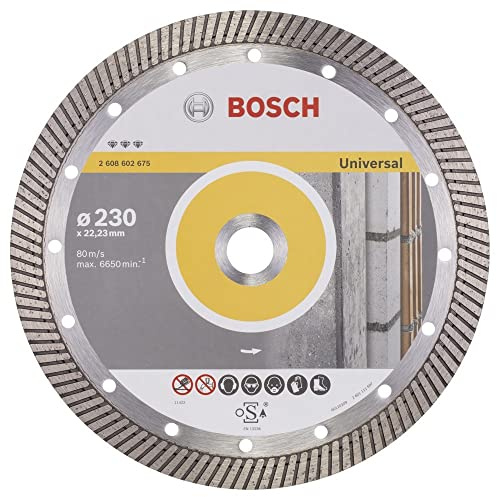 Bosch Professional Diamanttrennscheibe Best für Universal Turbo, 230 x 22,23 x 2,5 x 15 mm