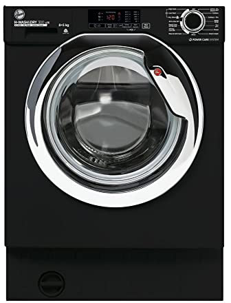 Hoover HBDS 485D1ACBE-80 8+5Kg 1400 Rpm Integrated Washer Dryer, Black