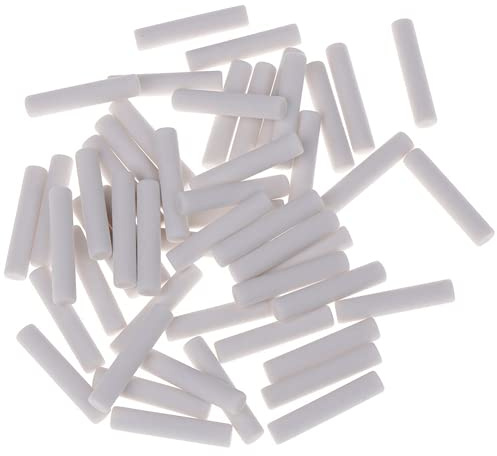 50Pcs White Rubber Radiergummi Refill Radiergummi mit Minen Ersatzradierer Sketch Radierer 5 * 25mm Geeignet für Schule/BüroDauerhaft Nützlich und praktisch Nettes Design Praktisches Design und lang