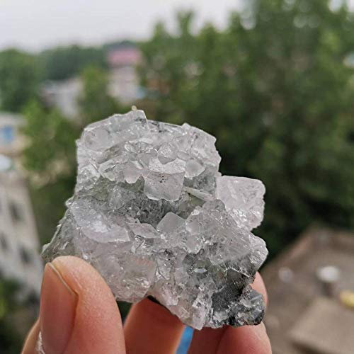LiuliuBull Piedra de Piedra de apofilita áspera Natural Espécimen de Piedra de Roca de Cristal for la colección (Color : 70g)
